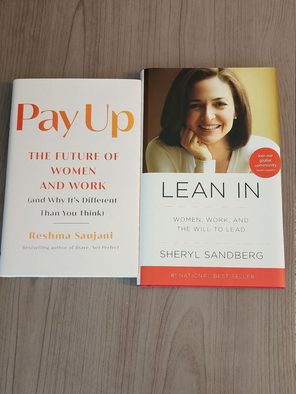 Pay Up & Lean In Book Bundle — White, Orange, Red Covers